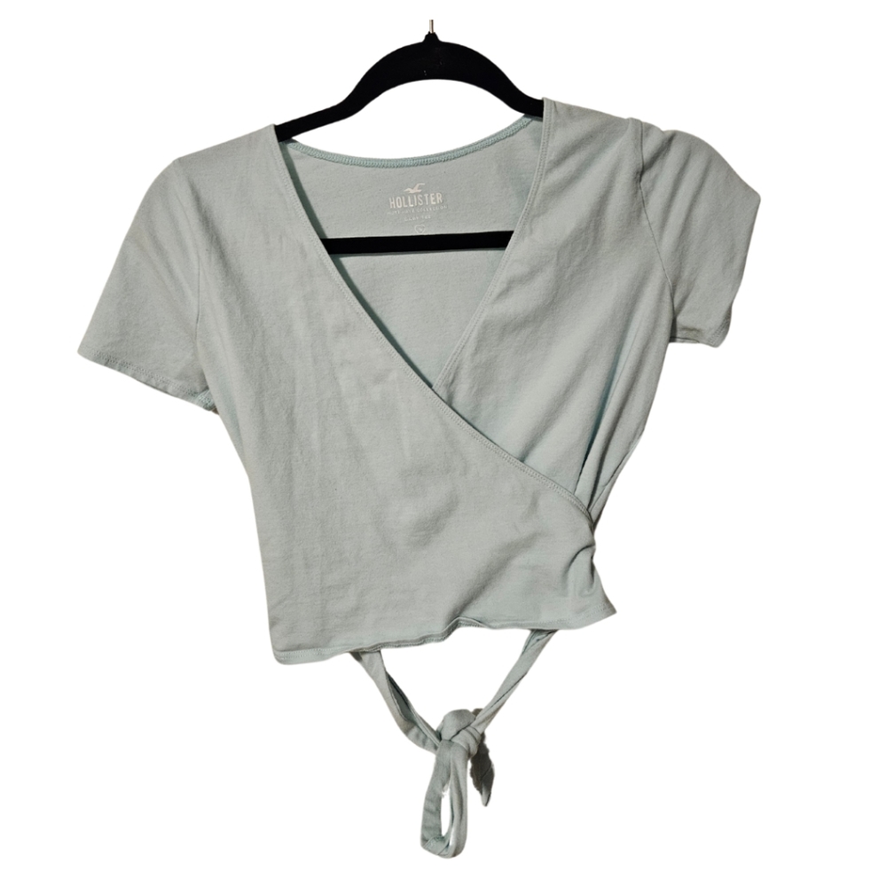 Hollister Cropped Wrap Top